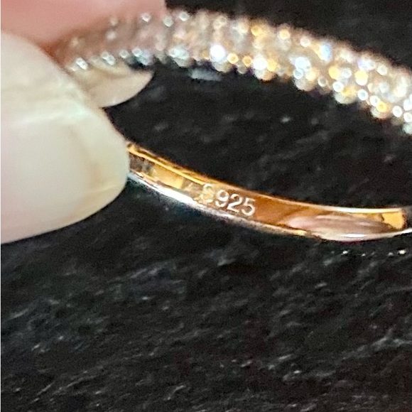 ❤️Bo.Dream Round Cubic Zirconia CZ Full Eternity Ring Sterling Silver❤️ NIB - Picture 7 of 9